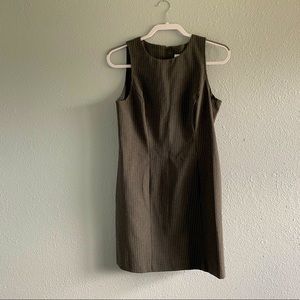 Vintage Green and White Striped Dress Size 7/8